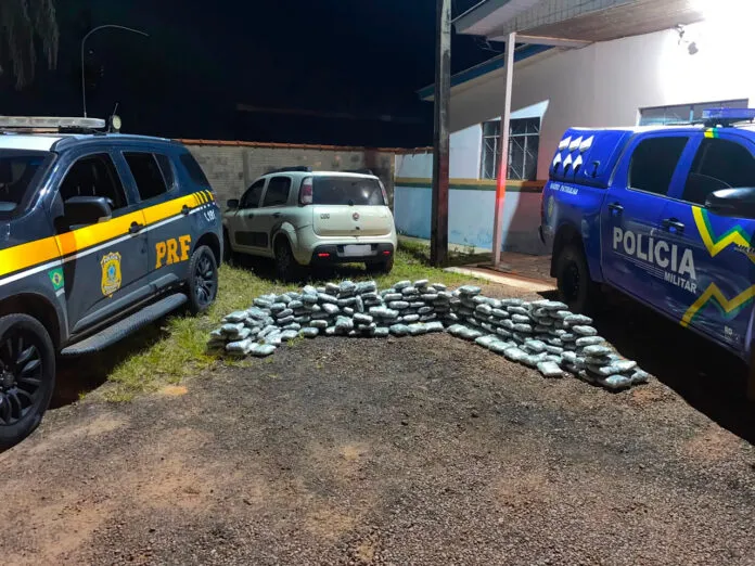 Ação conjunta entre PRF em Rondônia e PMRO resulta na apreensão de mais de 160 quilos de skunk em Seringueiras/RO